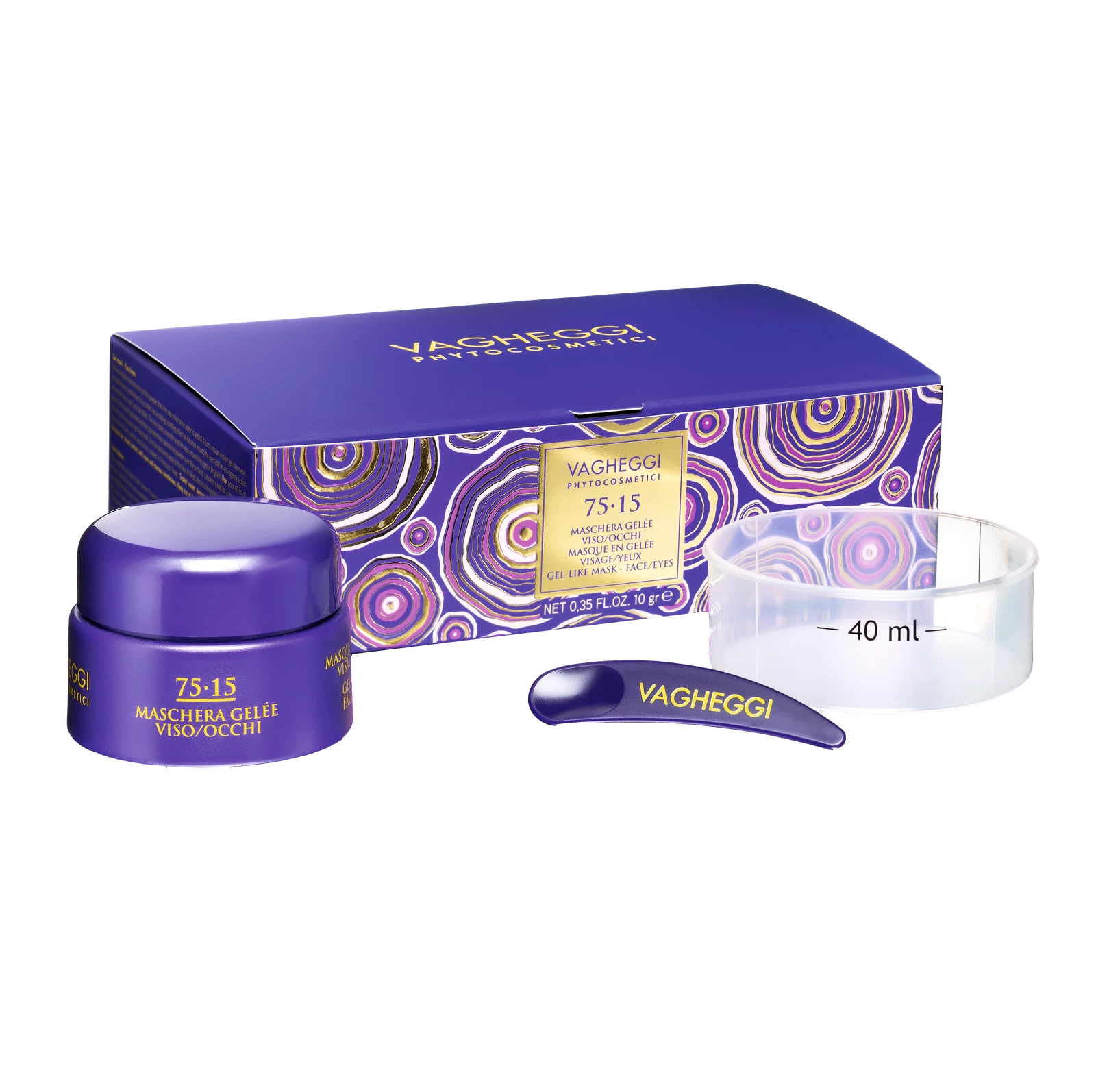 Vagheggi 75-15 Gel-Like Mask - Face/Eyes 10 ml